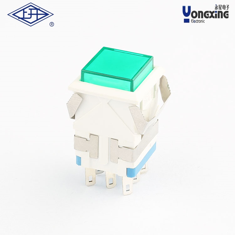 KD2面發(fā)光雙極無鎖帶燈按鈕開關(guān)
