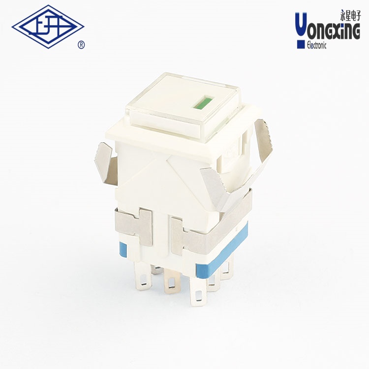 KD2點(diǎn)發(fā)光8腳綠燈按鈕開關(guān)