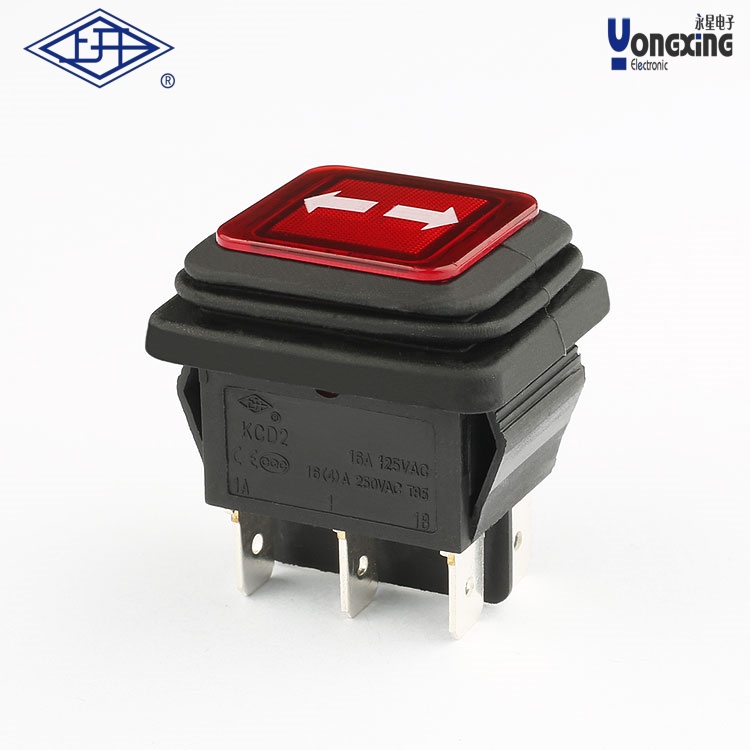 KCD2雙極6腳防水船型開關(guān)