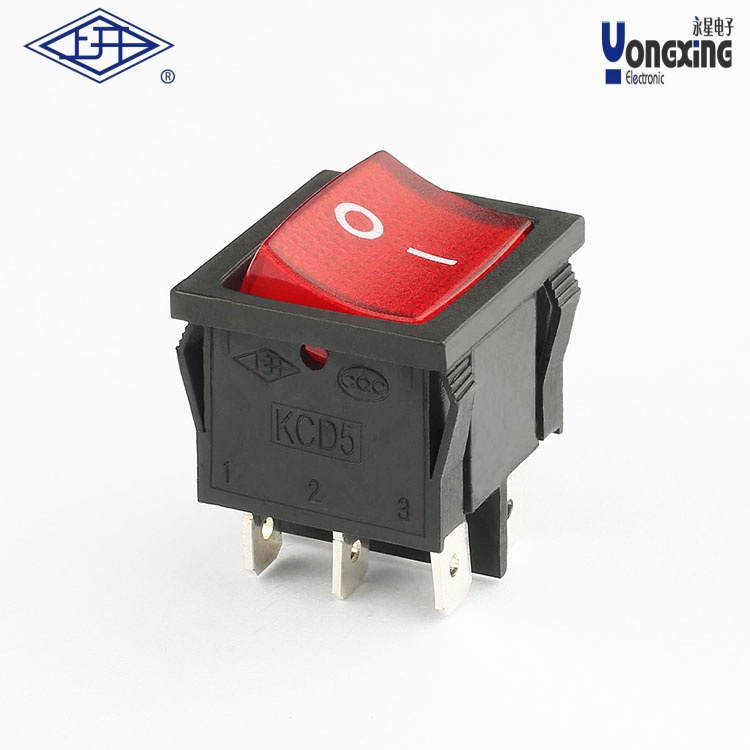 KCD5雙極雙擲帶燈船型開關(guān)