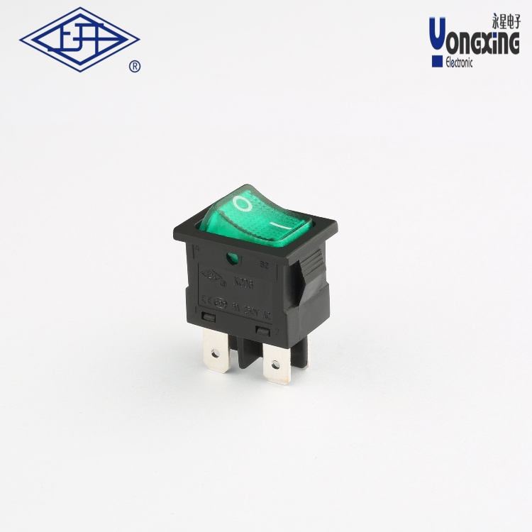 KCD6帶燈黑綠船型開關(guān)