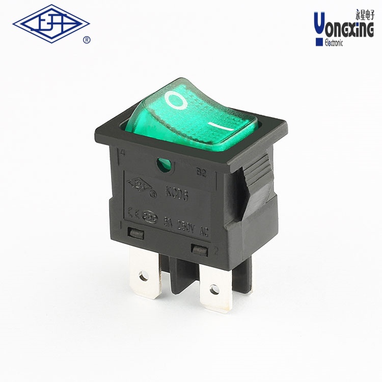 KCD6帶燈黑綠船型開關(guān)