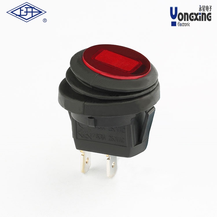 KCD8單極單擲紅色船型開關(guān)