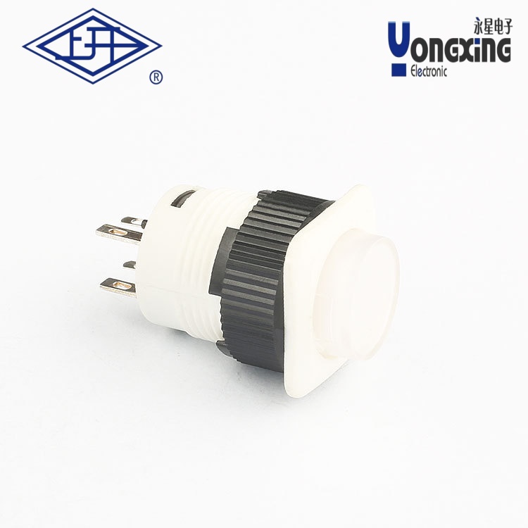 FD16單極無鎖帶燈白色按鈕FD16-121-W