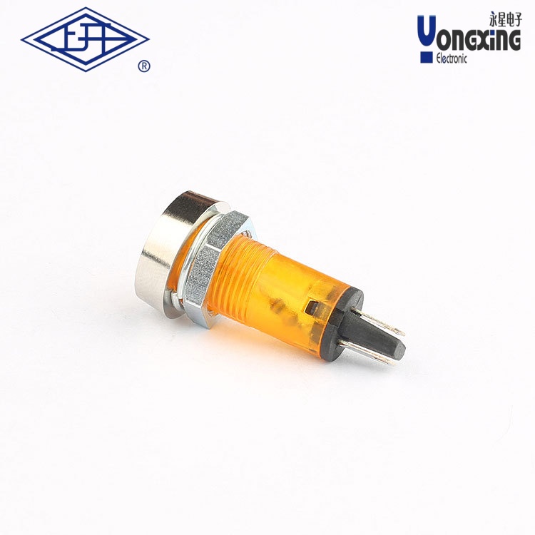  ZD7蘑菇型帶金屬圈指示燈