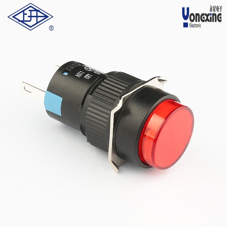 AD(φ16mm)圓形紅色按鈕指示燈