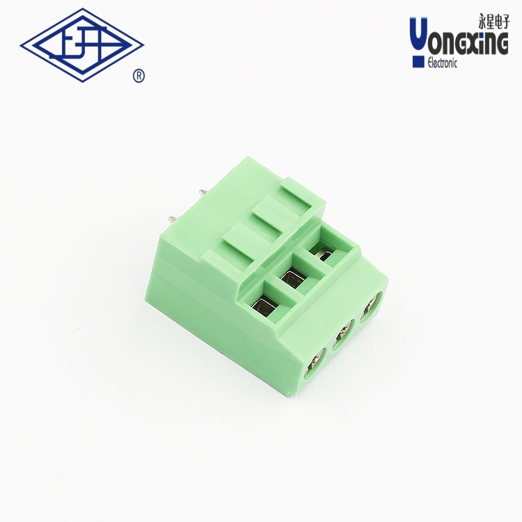 YB螺釘式PCB三針接線端子