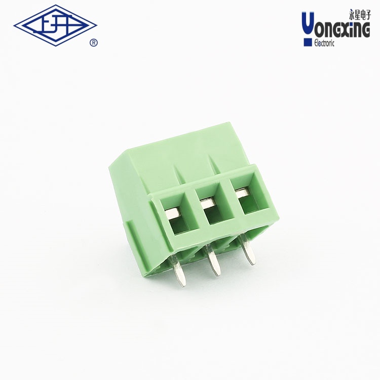 YB螺釘式PCB三針接線端子