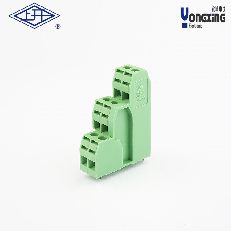 YB螺釘式PCB三層兩針接線端子