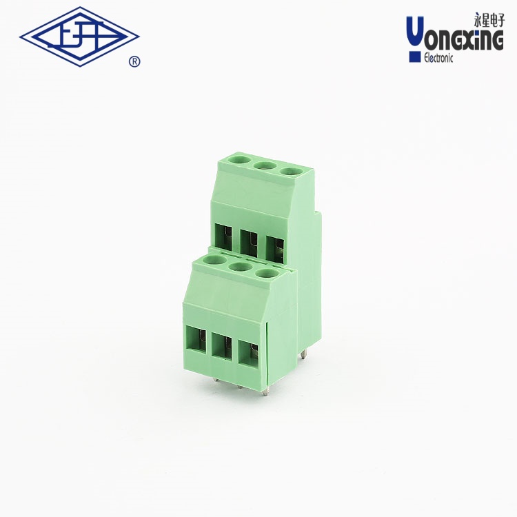 YB螺釘式PCB兩層三針接線端子