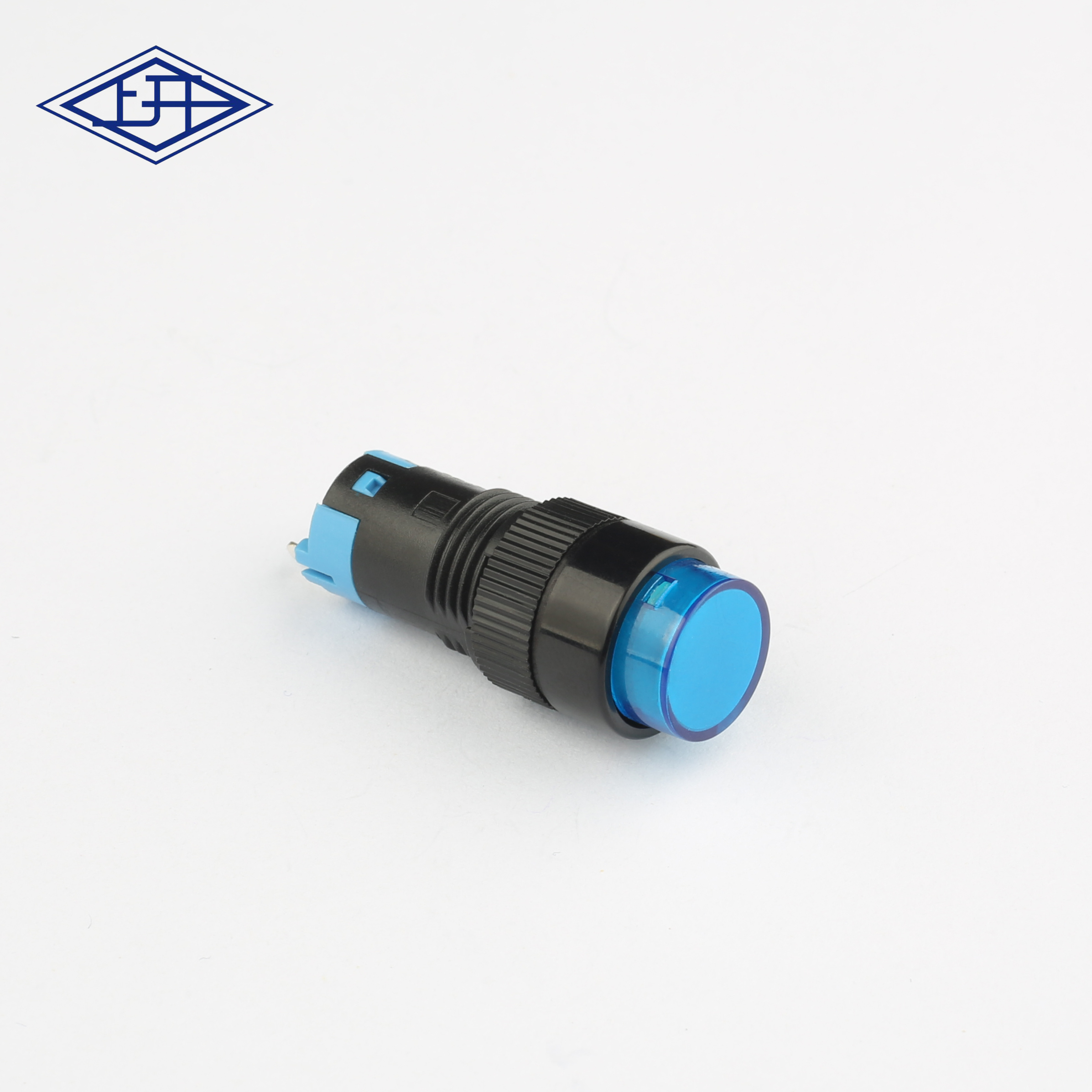 AD12單極自鎖藍(lán)色圓形按鈕開(kāi)關(guān)