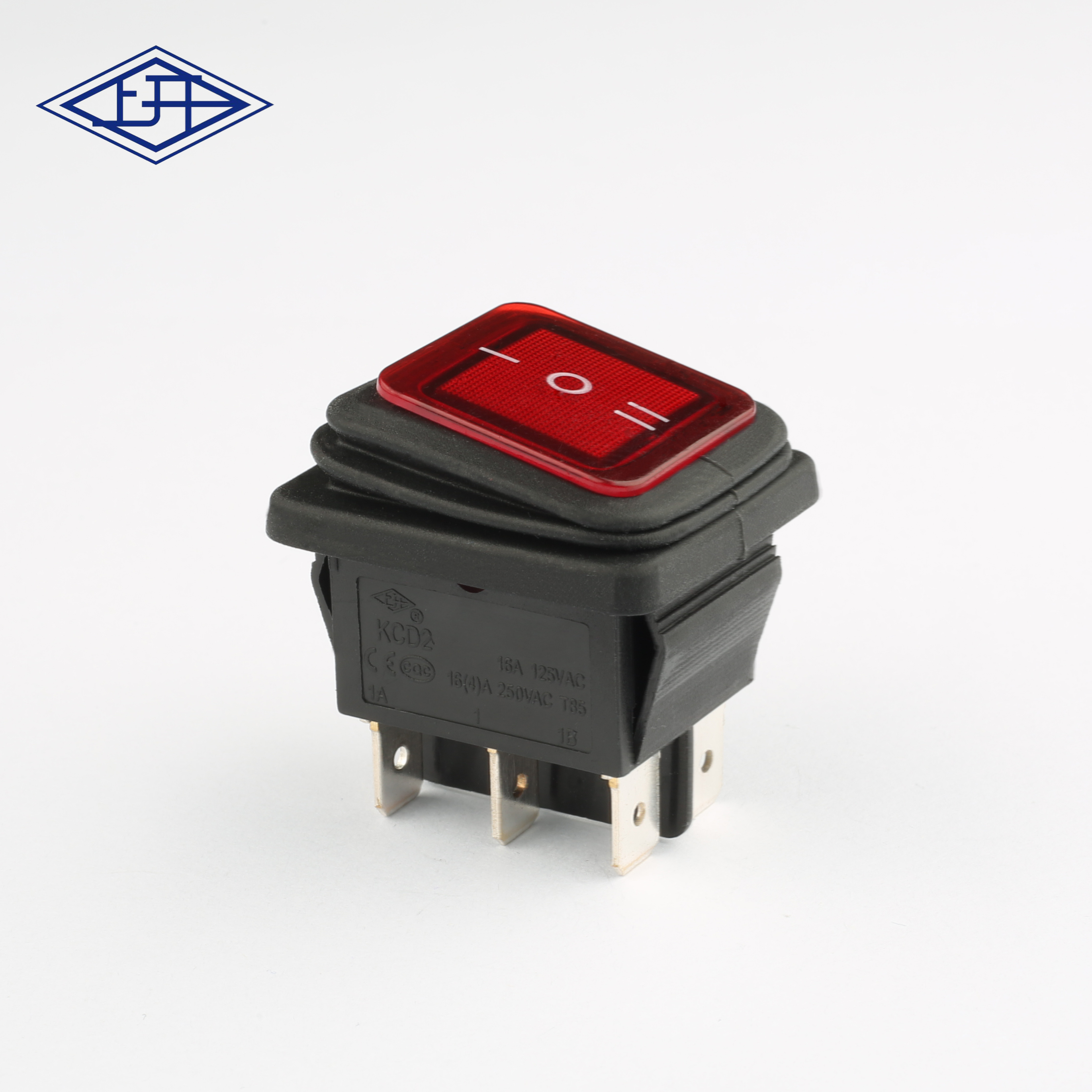 KCD2三檔紅色船型開關(guān)
