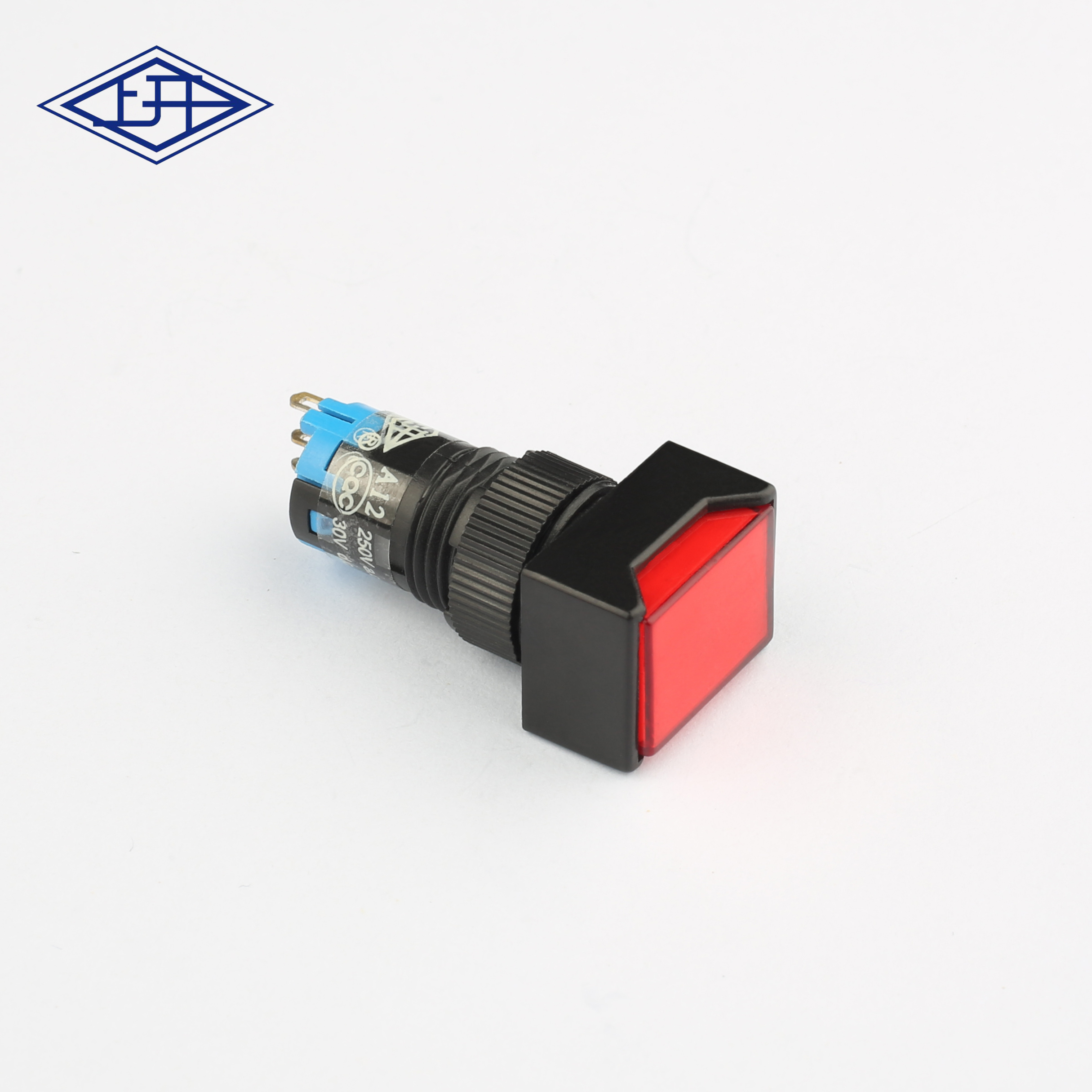 AD12單極自鎖長(zhǎng)方形紅色按鈕